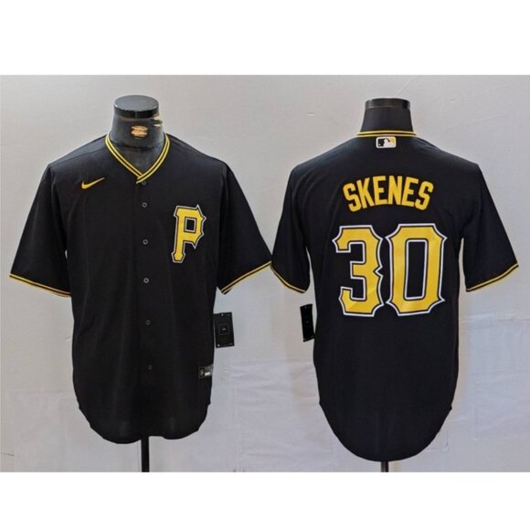 Mens Youths Kids Womens 30 Paul Skenes Black Stitched Jersey